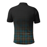 McConnell Tartan Crest Polo Shirt - Thistle Black Style